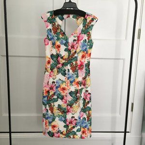 NEW! J. Peterman Floral Sheath Dress Size 2